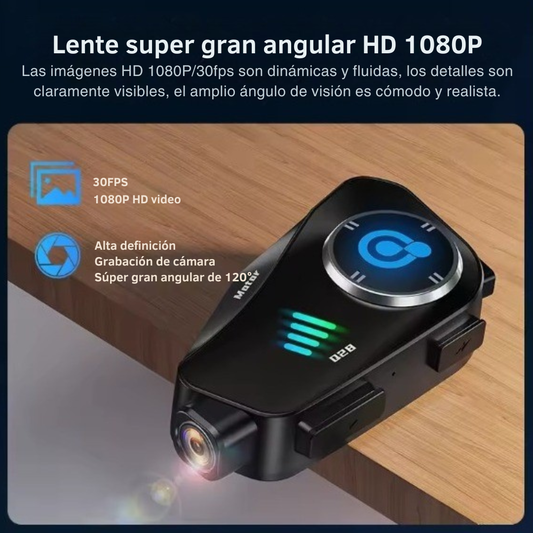 Intercomunicador de moto con camara