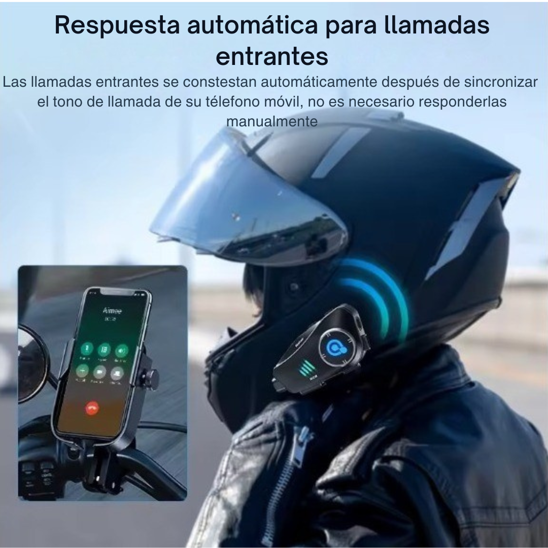 Intercomunicador de moto con camara